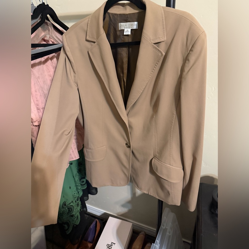 Casual Corner Tan Blazer